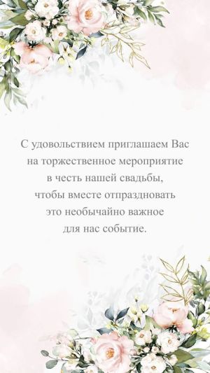 Видеоприглашение 355 на свадьбу